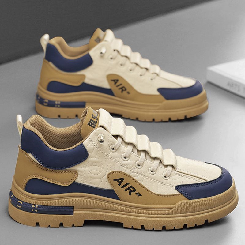 SHJO Men's Shoes Sneakers New Casual Sports Shoes Thick-Soled Work Shoes All-Match Sneakers