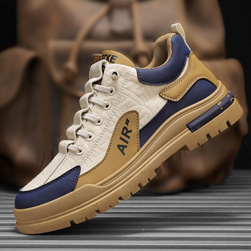 SHJO Men's Shoes Sneakers New Casual Sports Shoes Thick-Soled Work Shoes All-Match Sneakers