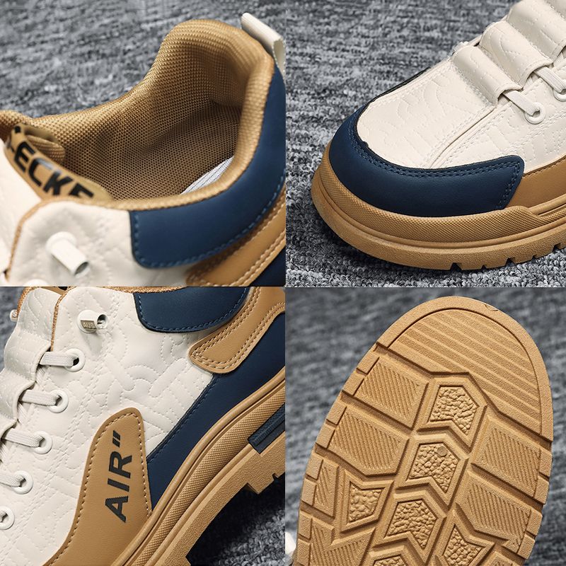 SHJO Men's Shoes Sneakers New Casual Sports Shoes Thick-Soled Work Shoes All-Match Sneakers