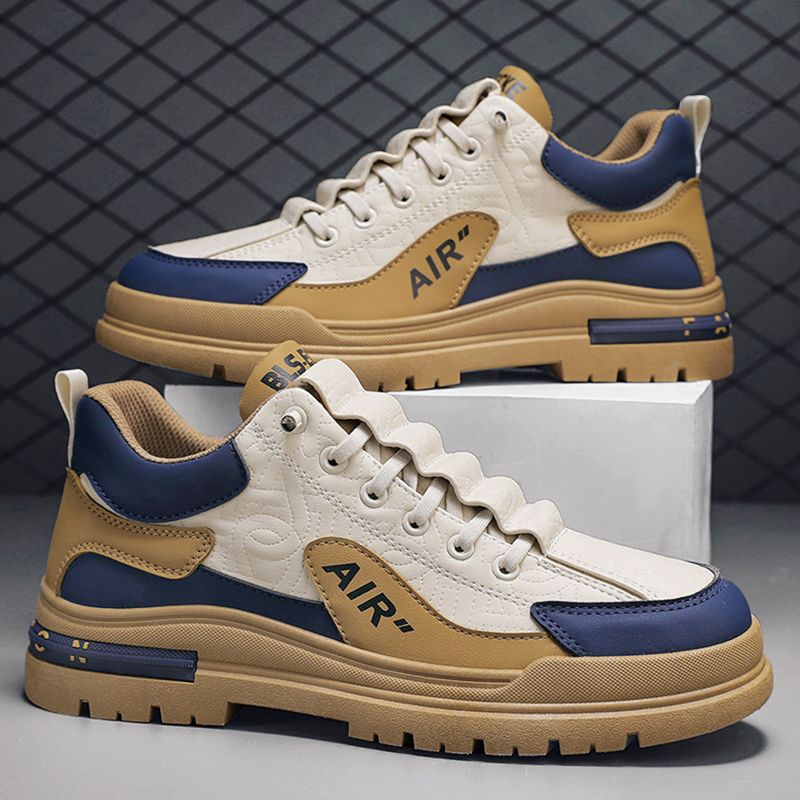 SHJO Men's Shoes Sneakers New Casual Sports Shoes Thick-Soled Work Shoes All-Match Sneakers