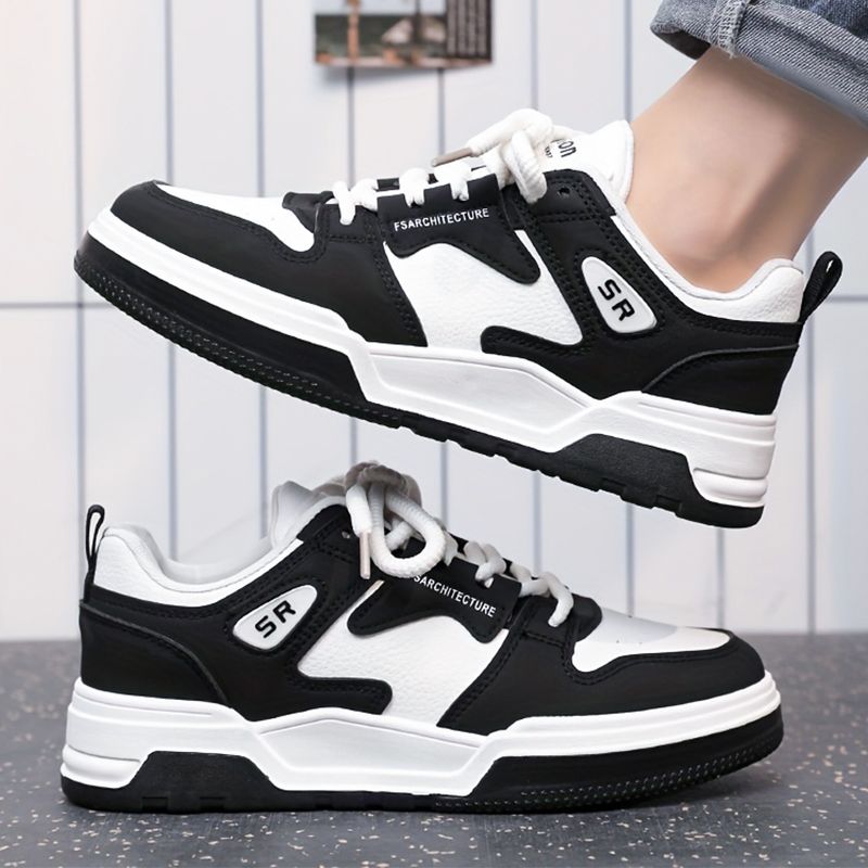 SHJO Men's Shoes Sneakers New Breathable Shoes Student Trend All-Match White Shoes Thick-Soled Sports Shoes Casual Shoes