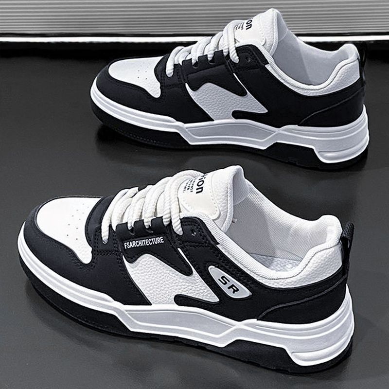 SHJO Men's Shoes Sneakers New Breathable Shoes Student Trend All-Match White Shoes Thick-Soled Sports Shoes Casual Shoes