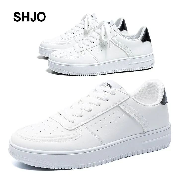 Men's New Breathable White Shoes Student Korean Style Trendy All-Match Thick Bottom Sports Casual Shoes