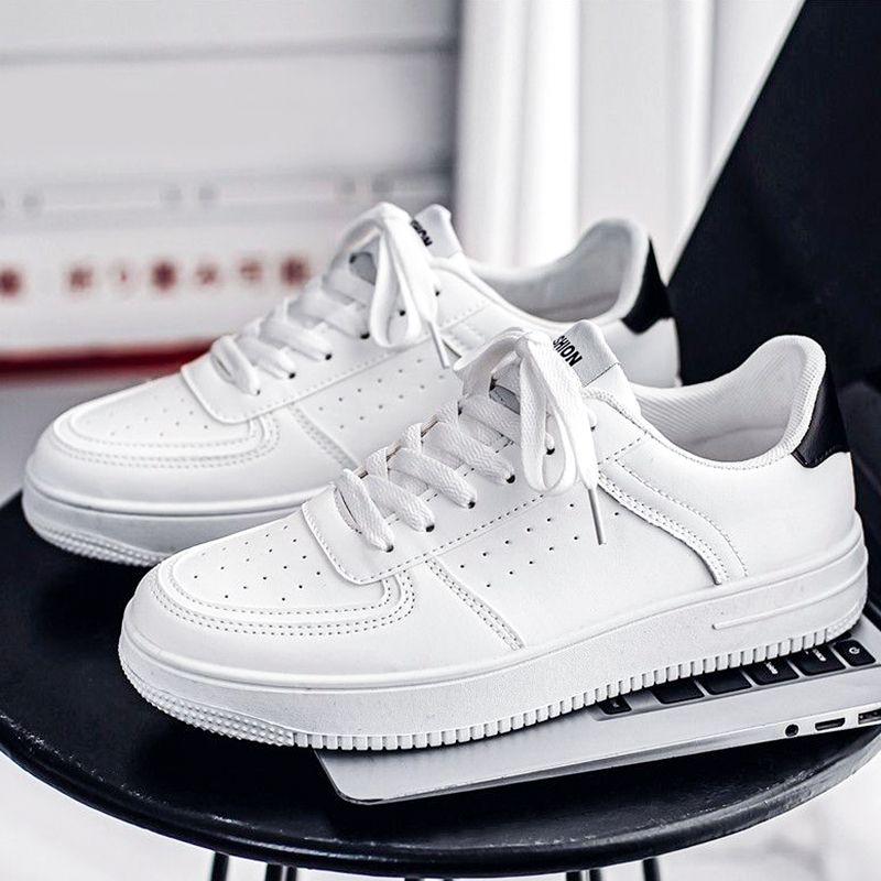 Women's Shoes New Breathable White Shoes Student Korean Style Trendy All-Match Thick-Soled Sports Shoes Casual Shoes