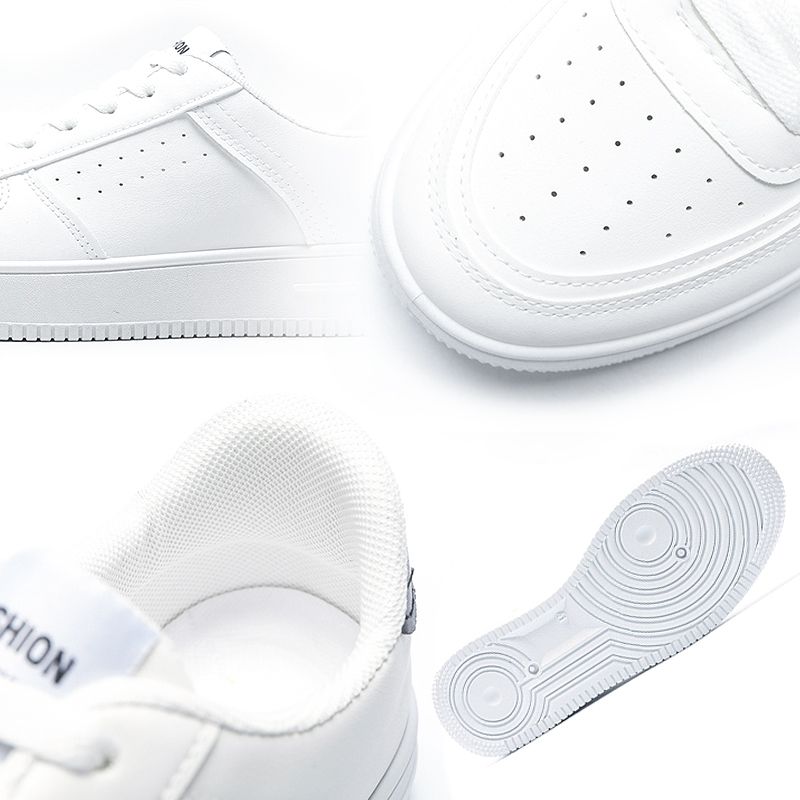 Women's Shoes New Breathable White Shoes Student Korean Style Trendy All-Match Thick-Soled Sports Shoes Casual Shoes