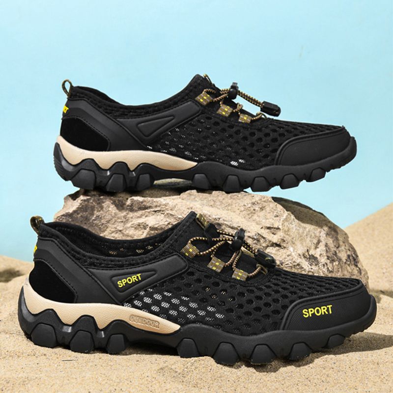 Men's New Style Hiking Shoes Thick Sole Simple Fashion Breathable Leisure Youth Trendy Sports Shoes