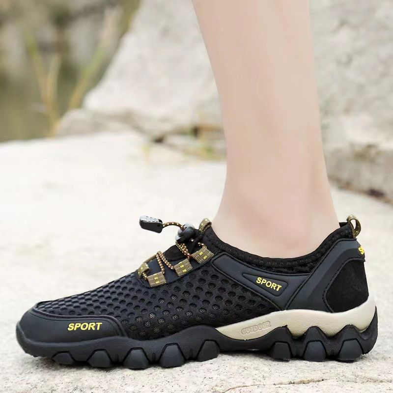 Men's New Style Hiking Shoes Thick Sole Simple Fashion Breathable Leisure Youth Trendy Sports Shoes