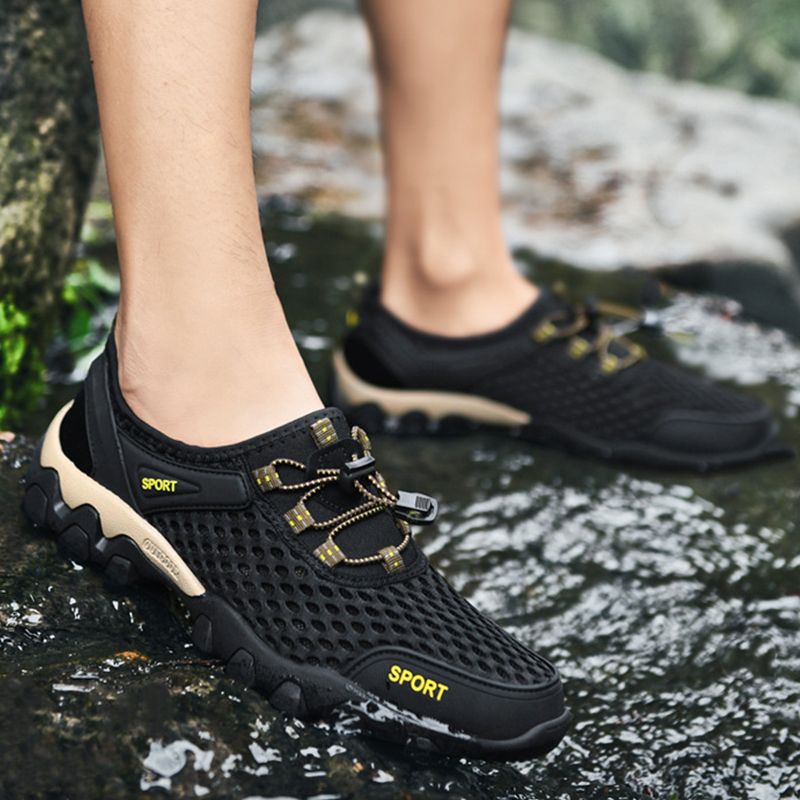 Men's New Style Hiking Shoes Thick Sole Simple Fashion Breathable Leisure Youth Trendy Sports Shoes