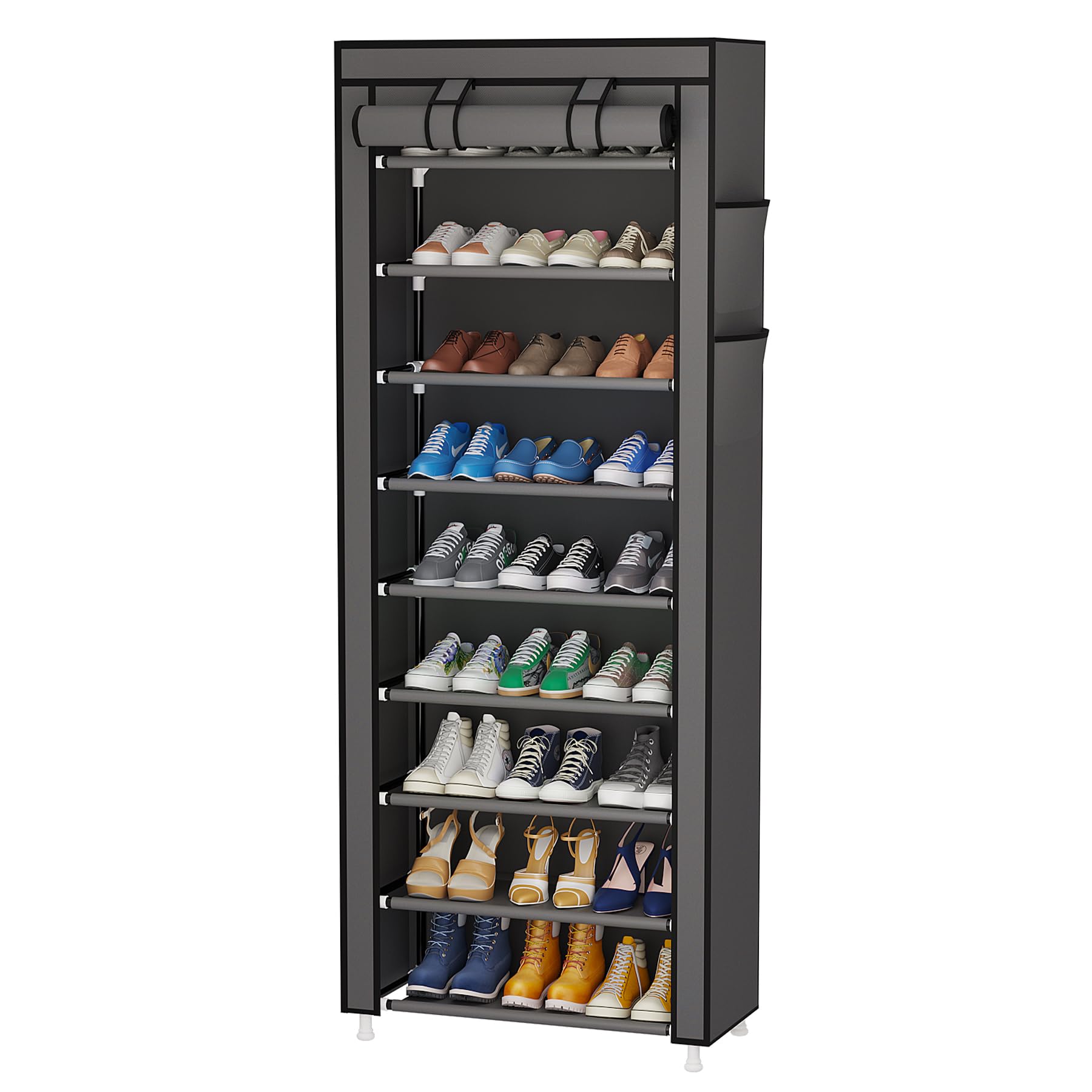 【Promotion】RAGENHOOD 9 Layers Shoe Rack Assemble Large Capacity Portable Generic Shoe Rack Free Standing Shoe Racks 9 Storey Shoe Cabinet Home Living Storage Small Furniture