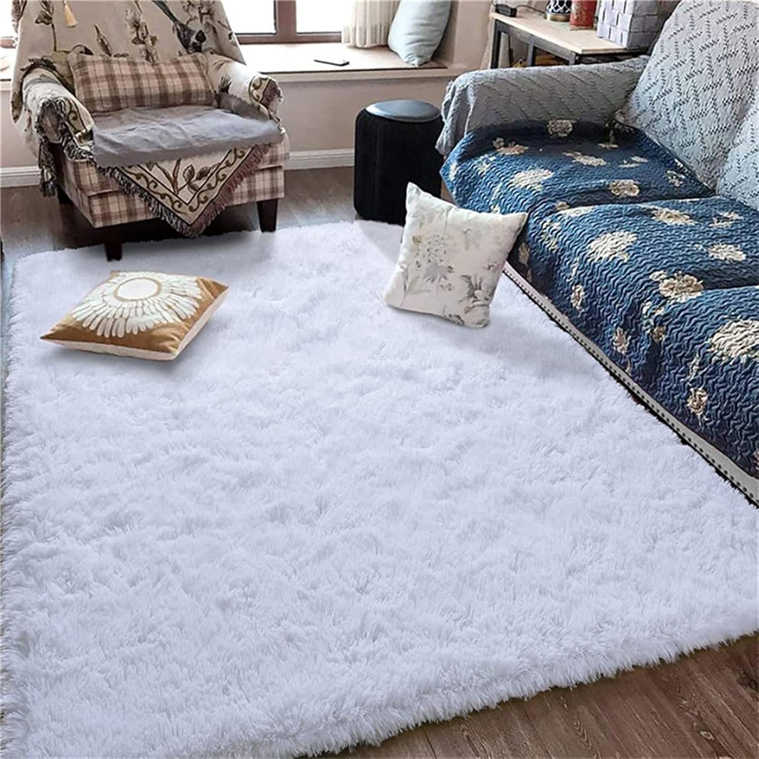 【Offer】5*8 /7*10 Soft Patched Carpet Carpet Multicolor Floor Mat Fluffy Bedroom Carpet New Classic Thick Carpet Living Room Plush Rugs Children Bed Room Fluffy Floor Carpets Home Decor Rugs Velvet Mat