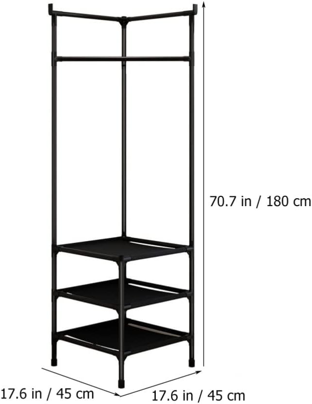 Multifunctional Clothes Hangers Corner Coat Rack Shoe Rack Storage Organization Heavy Duty Hangers Garment Rack Hanging Coat Rack Handbags Clothes Rack Clothes Stand for Corner Scarf Hanger