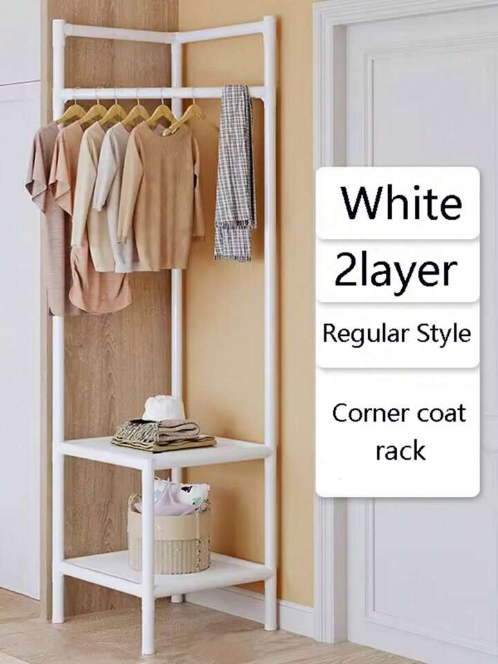 Ragen Clothes Rack Garment Rack Freestanding Closet Organizer,Metal Cloth Hanger Rack Stand Clothes Drying Rack,Multifunctional Bedroom Hanging Rack For Indoor Bedroom