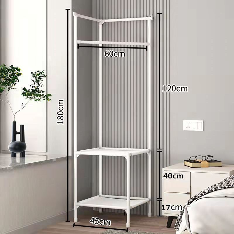 Ragen Clothes Rack Garment Rack Freestanding Closet Organizer,Metal Cloth Hanger Rack Stand Clothes Drying Rack,Multifunctional Bedroom Hanging Rack For Indoor Bedroom