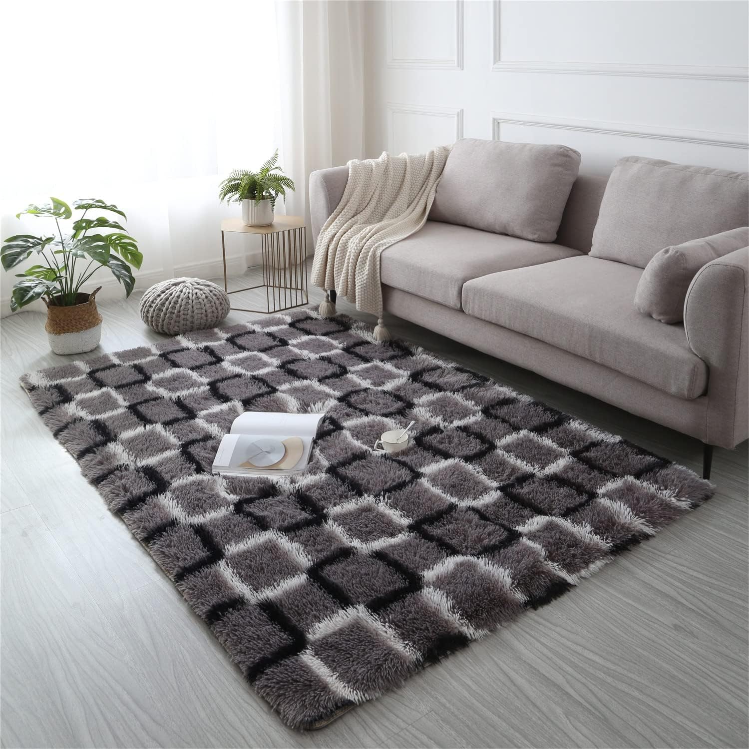 【Offer】5*8 /7*10 Soft Patched Carpet Carpet Multicolor Floor Mat Fluffy Bedroom Carpet New Classic Thick Carpet Living Room Plush Rugs Children Bed Room Fluffy Floor Carpets Home Decor Rugs Velvet Mat