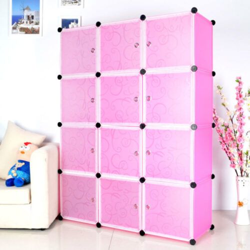 【Promotions】RAGEN 3 Column  Plastic Wardrobe Large Capacity Assemble Wardrobe Home Storage with Shoe Cabinet