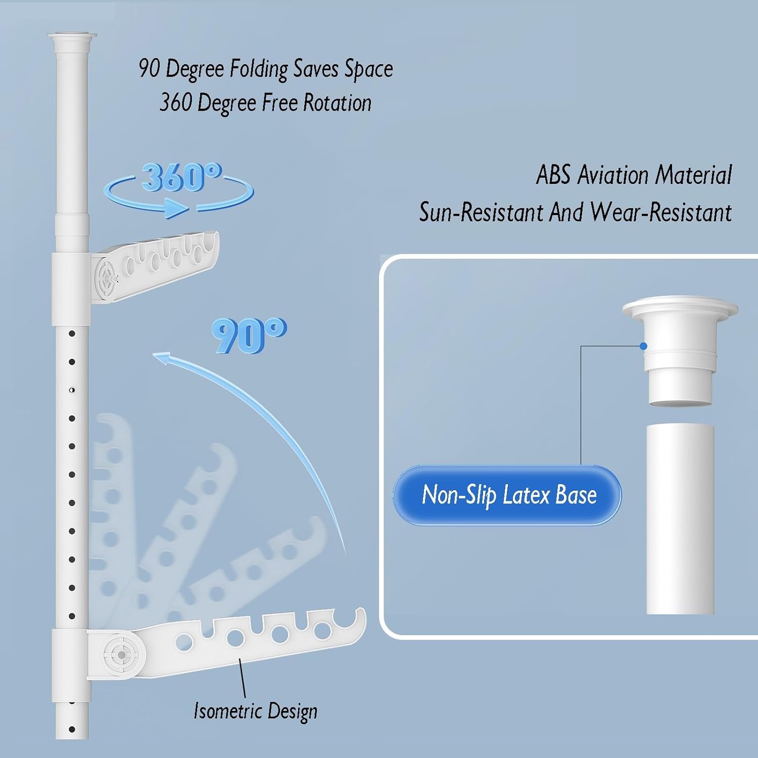 【Product Offer】Rectratable Adjustable Freestanding Clothes Hanger, Closet Organizer, Portable Clothes Hanger, Durable, Suitable For Storing And Drying All Kinds Of Clothes
