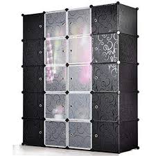 Portable 4-Column Plastic Wardrobe Keep your clothes well organized with the Portable 4-Column Plastic Wardrobe, a spacious and modern storage solution designed for homes with limited space. With mult