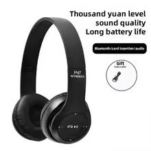 Rechargeable Wireless Stereo Bass Bluetooth Headphone Sports Foldable Headset MP3 Player Sports Speakers With Mic Microphone TF For IOS/Android Fast delivery within 1-5 days