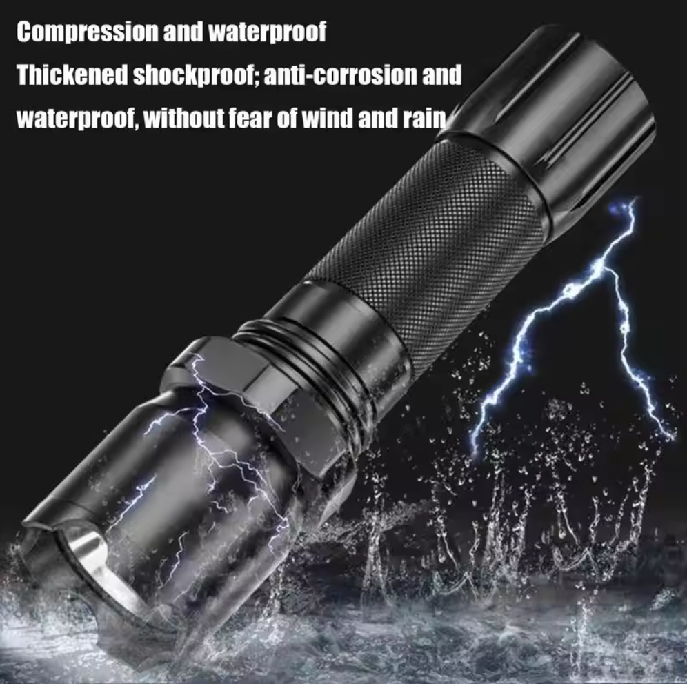 Flashlights High Lumens USB Rechargeable LED Outdoor Lamp Portable Bright Flashlight With Side Light Multi-function Long Light Local fast delivery