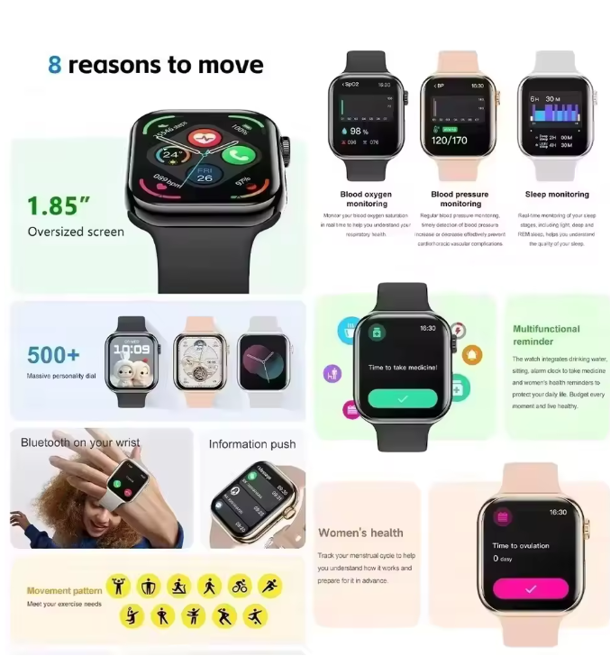 New Series Watch 10 GPS Track Smart Watch Men Woman HD Bluetooth Call Waterproof Sports SmartWatch For Apple Android IOS Local fast delivery