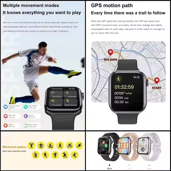 New Series Watch 10 GPS Track Smart Watch Men Woman HD Bluetooth Call Waterproof Sports SmartWatch For Apple Android IOS Local fast delivery