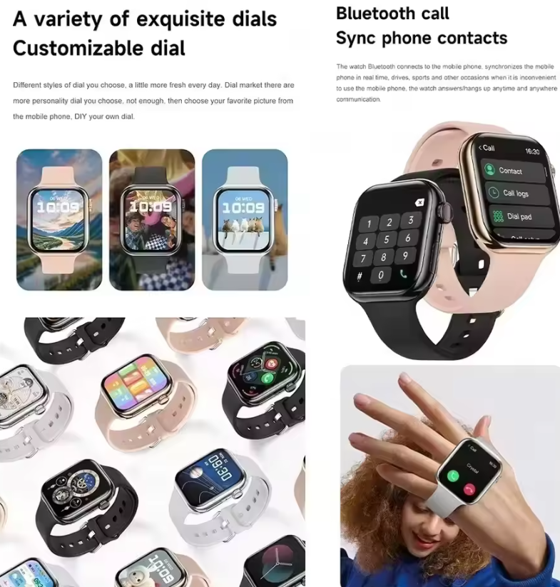 New Series Watch 10 GPS Track Smart Watch Men Woman HD Bluetooth Call Waterproof Sports SmartWatch For Apple Android IOS Local fast delivery