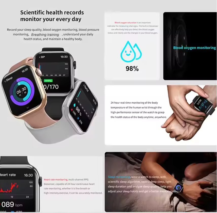 New Series Watch 10 GPS Track Smart Watch Men Woman HD Bluetooth Call Waterproof Sports SmartWatch For Apple Android IOS Local fast delivery