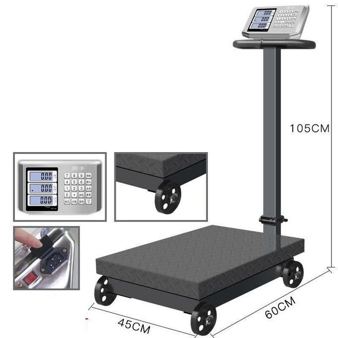 [SPECIAL OFFER 🎉 OFFER🎉 ] Weighing Scale  Heavy Duty Digital Weighing Scale 600kg With Wheels