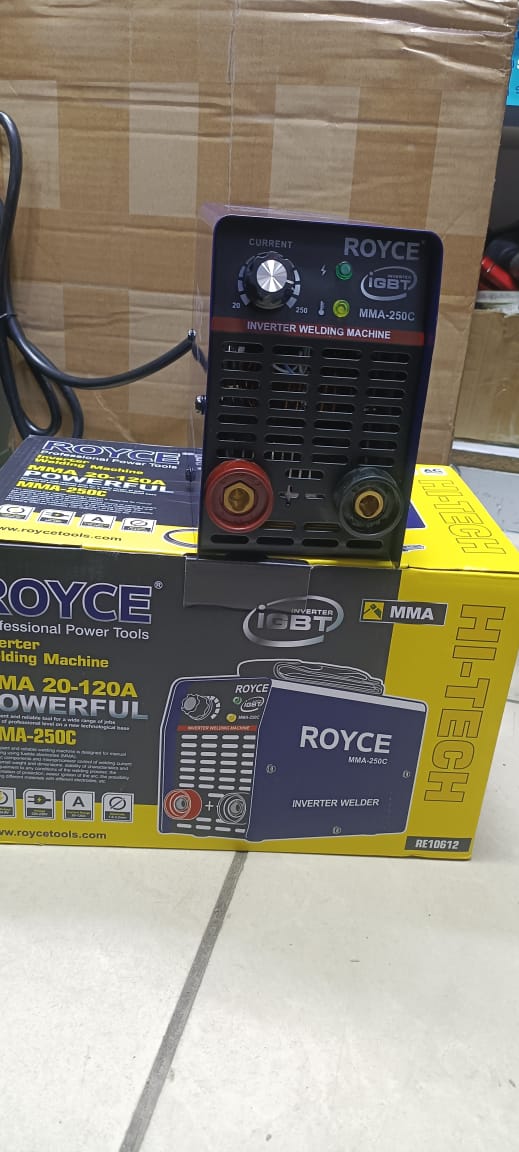 Royce Welding Machine 120A ,250c [OFFER 🎉 OFFER 🎉]  Heavy Duty Inverter Welding Machine