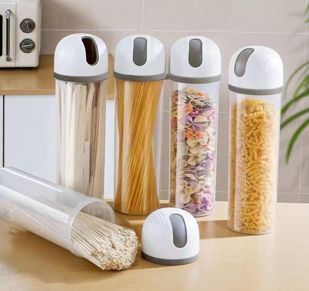 Air tight waterproof  Pasta storage bottle spaghetti container Glass is dishwasher, microwave and freezer safe, withstanding instantaneous temperature difference. 
.