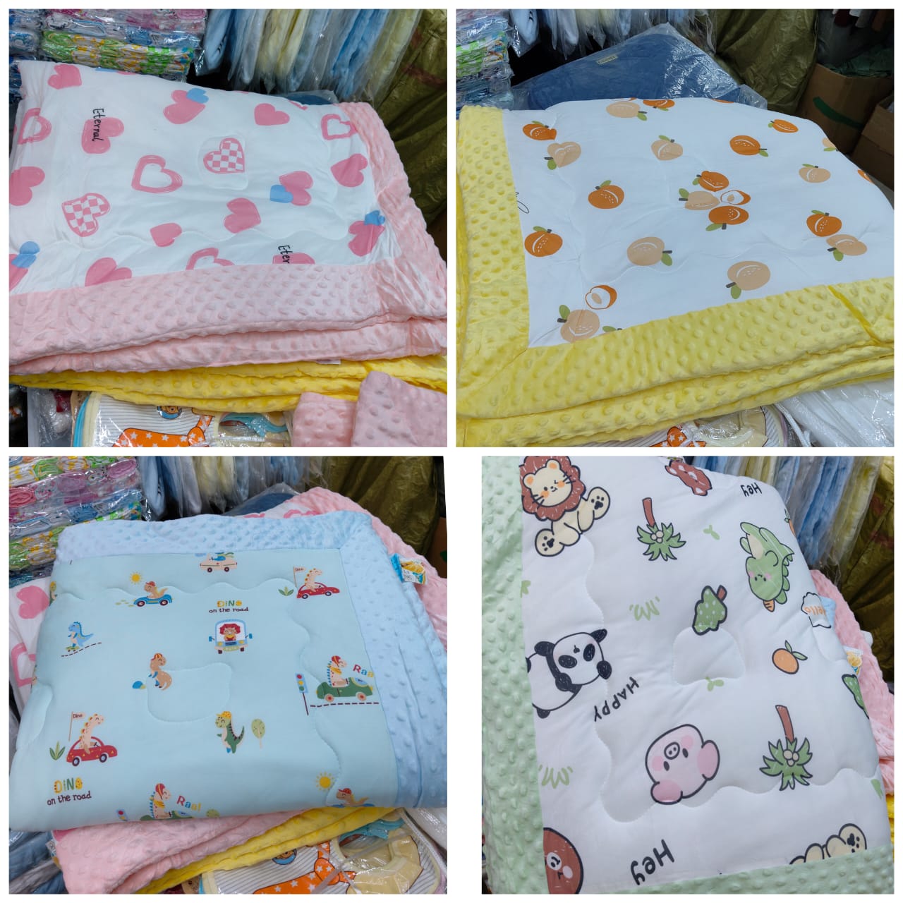 Receiving Blankets. They are typically made from ultra-soft, warm fleece fabrics to provide comfort and warmth for newborns.