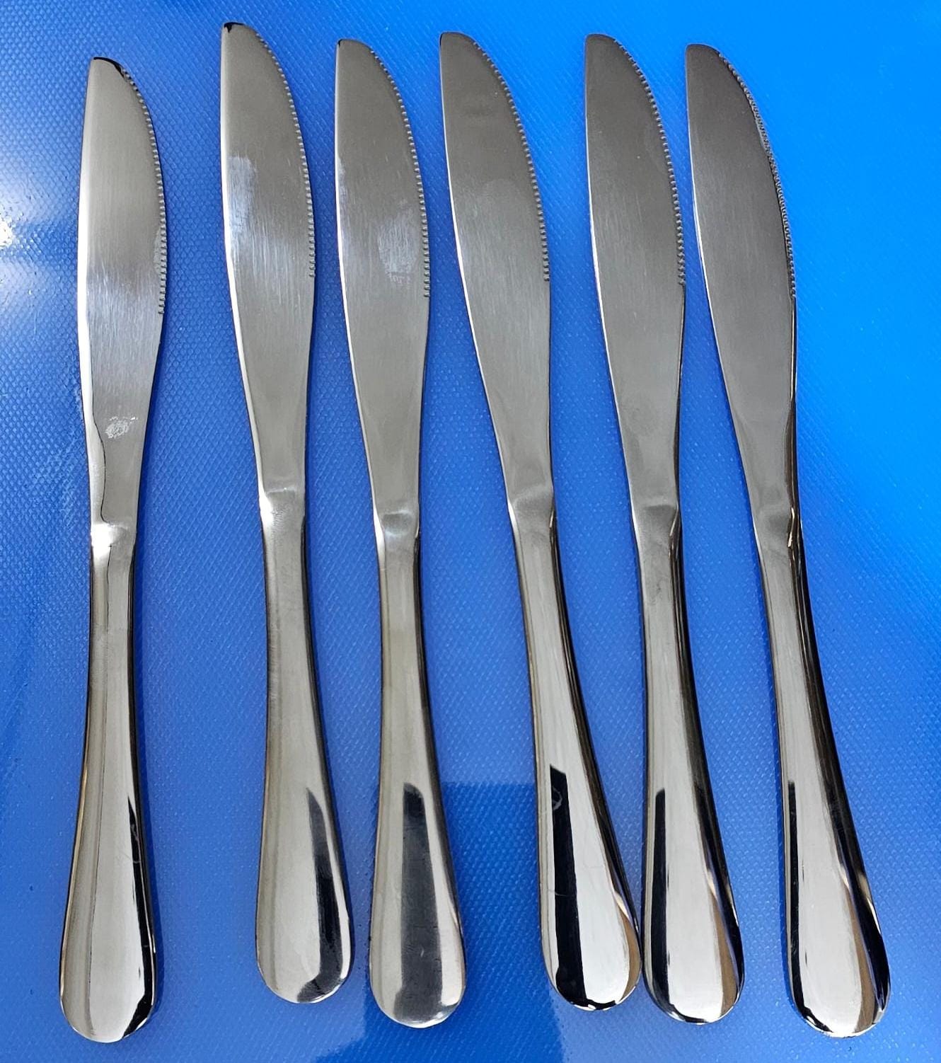 Heavy gauge stainless steel butter knives  Per Set of 6 pieces