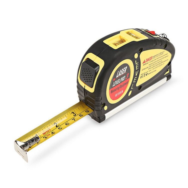 multi-function laser Level ruler infrared level small-scale cross Wire throwing instrument 5.5-meter tape measure