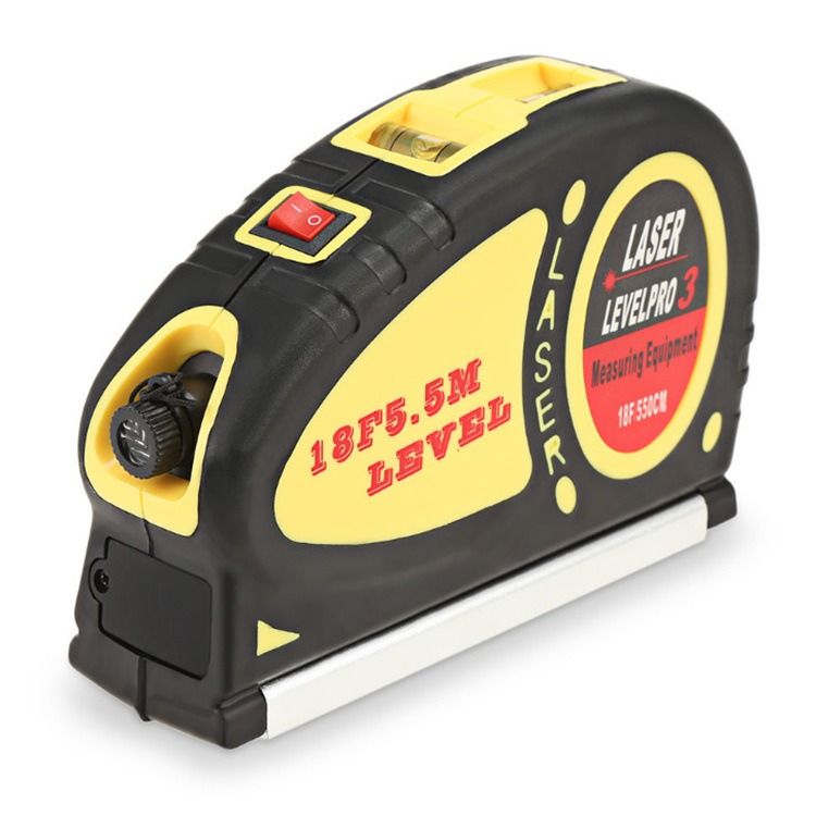 multi-function laser Level ruler infrared level small-scale cross Wire throwing instrument 5.5-meter tape measure