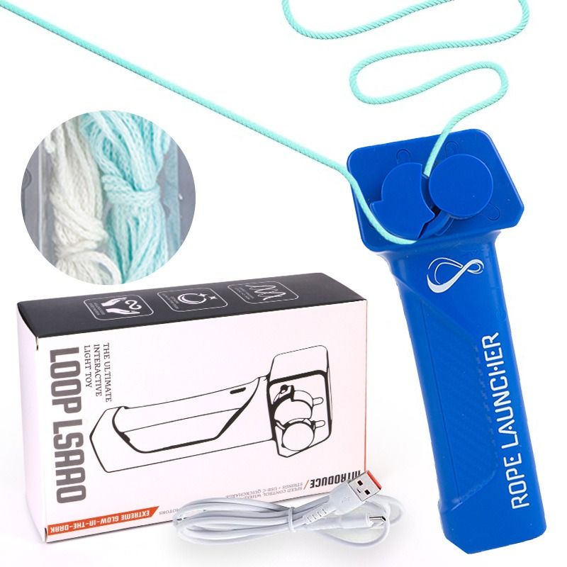 Night light interest rope launcher Woolen yarn Teasing cats and dogs Electric propeller New and Unique decompression Toys