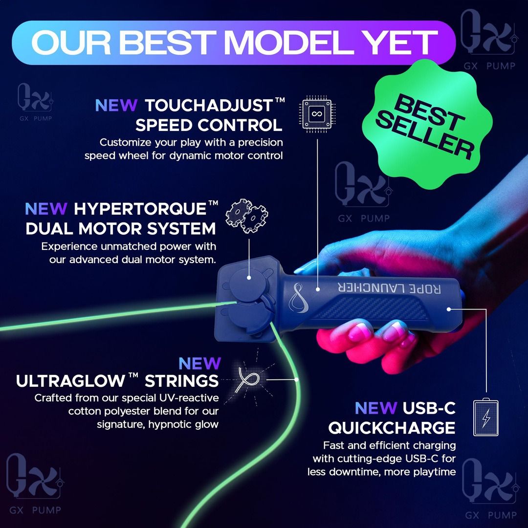 Night light interest rope launcher Woolen yarn Teasing cats and dogs Electric propeller New and Unique decompression Toys