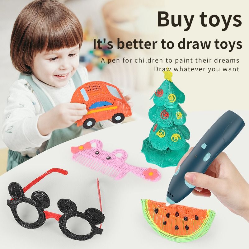 Not hot to the touch 3d Printing pen wireless Three d children three-dimensional Graffiti pen 3b painting pen