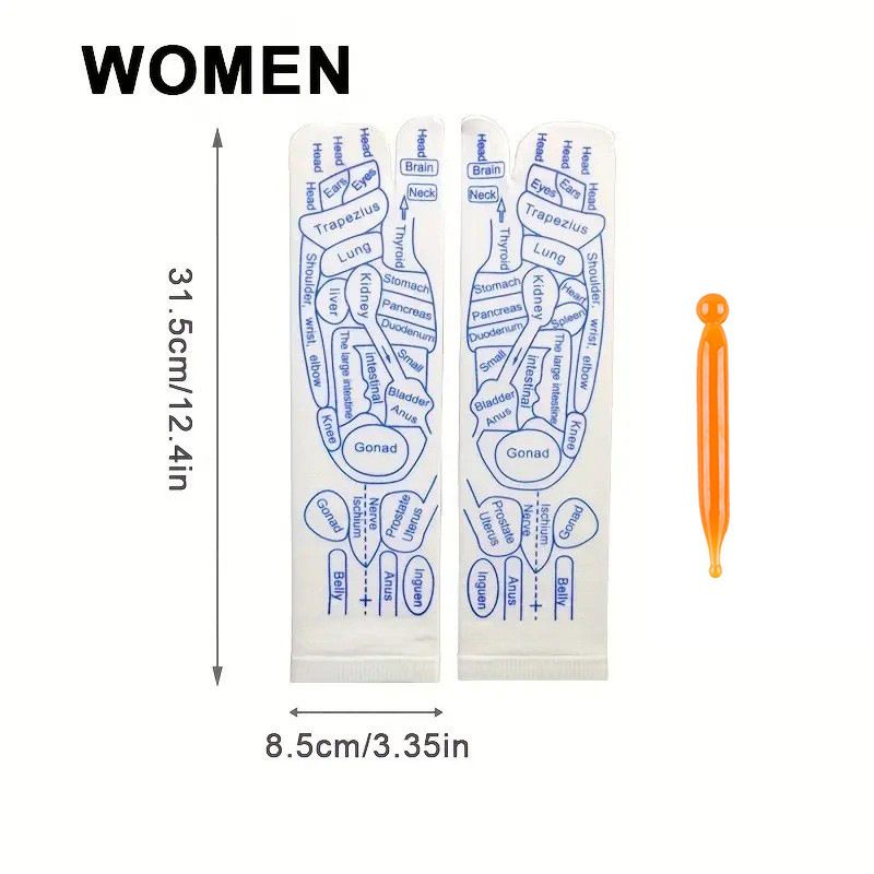 English version acupoint massage Healthcare main and collateral channels Socks Foot therapy sole Foot therapy massage Foot sole Acupoint socks