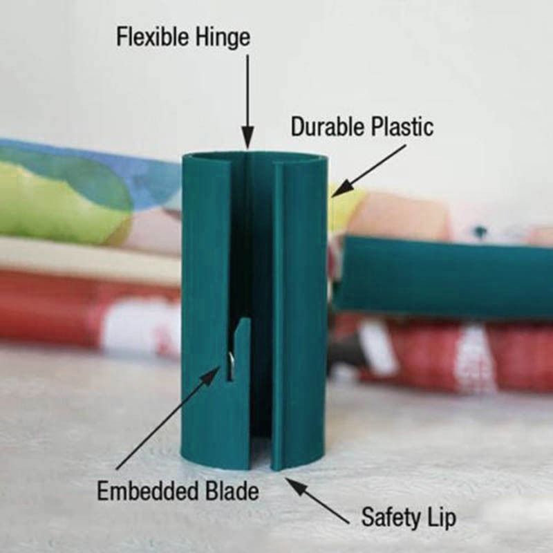 cylinder Portable Paper cutting knife Paper cutter WrapingPperCuter Gift Wrapping Paper cutting knife christmas Paper cutter
