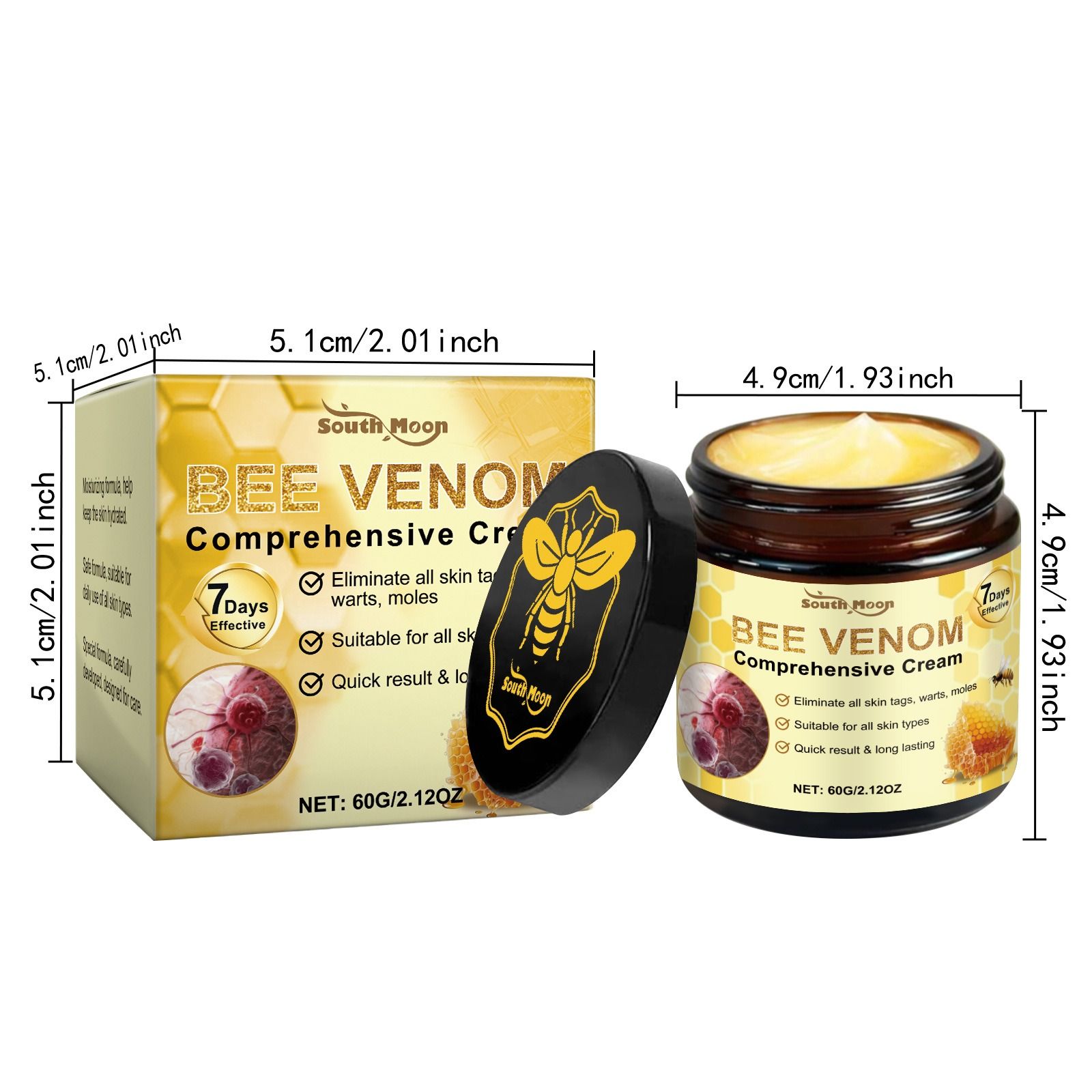 SOUTH MOON bee venom skin nursing cream gentle nourish skin dry discomfort body nursing cream