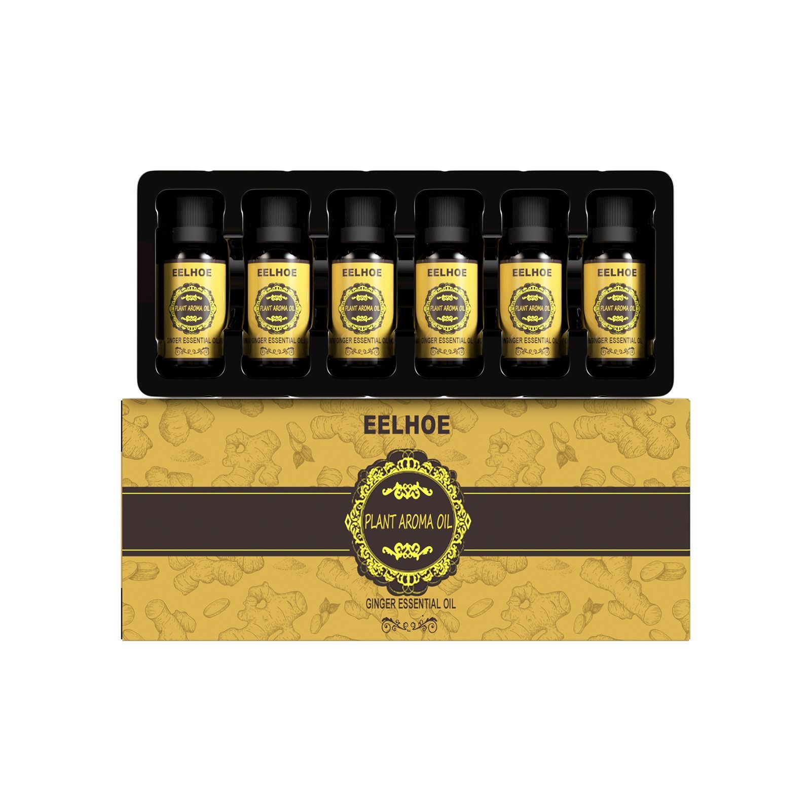 EELHOE ginger essential oil compact skin highlight figure gentle moisturizing nourish daily body massage essential oil