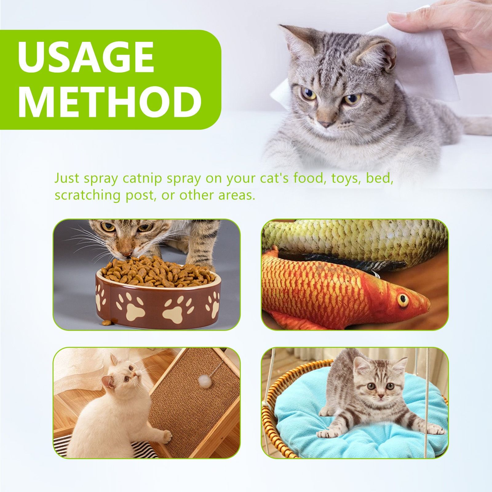 Yegbong catnip spray alleviate kitty restless emotion enhance pet vitality health nursing spray