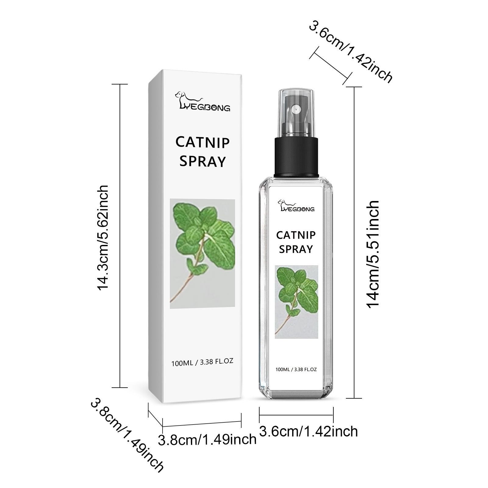 Yegbong catnip spray alleviate kitty restless emotion enhance pet vitality health nursing spray