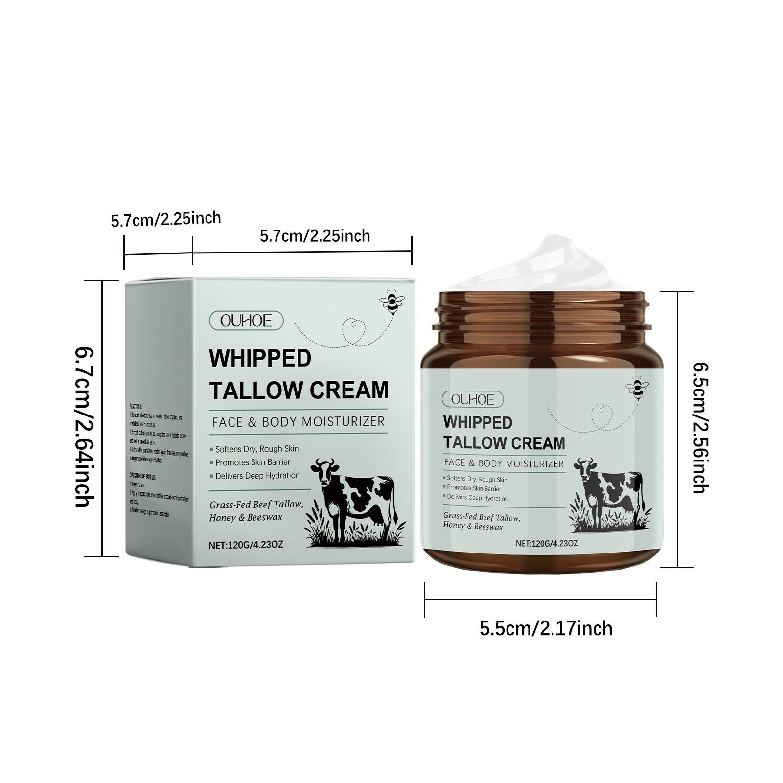 OUHOE tallow moisturizing moisturizing cream nourish moisturizing hydrate tender body skin compact skin moisturizing cream