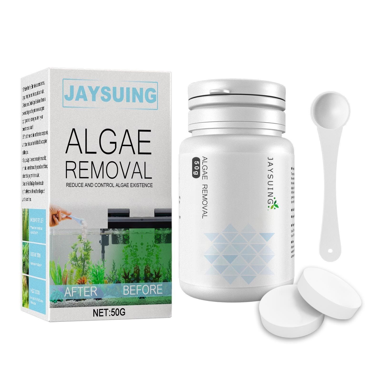 Jaysuing Algae removal De mossing agent Remove moss medicine Algae removal potion fish tank Moss remover aquarium Except for green water