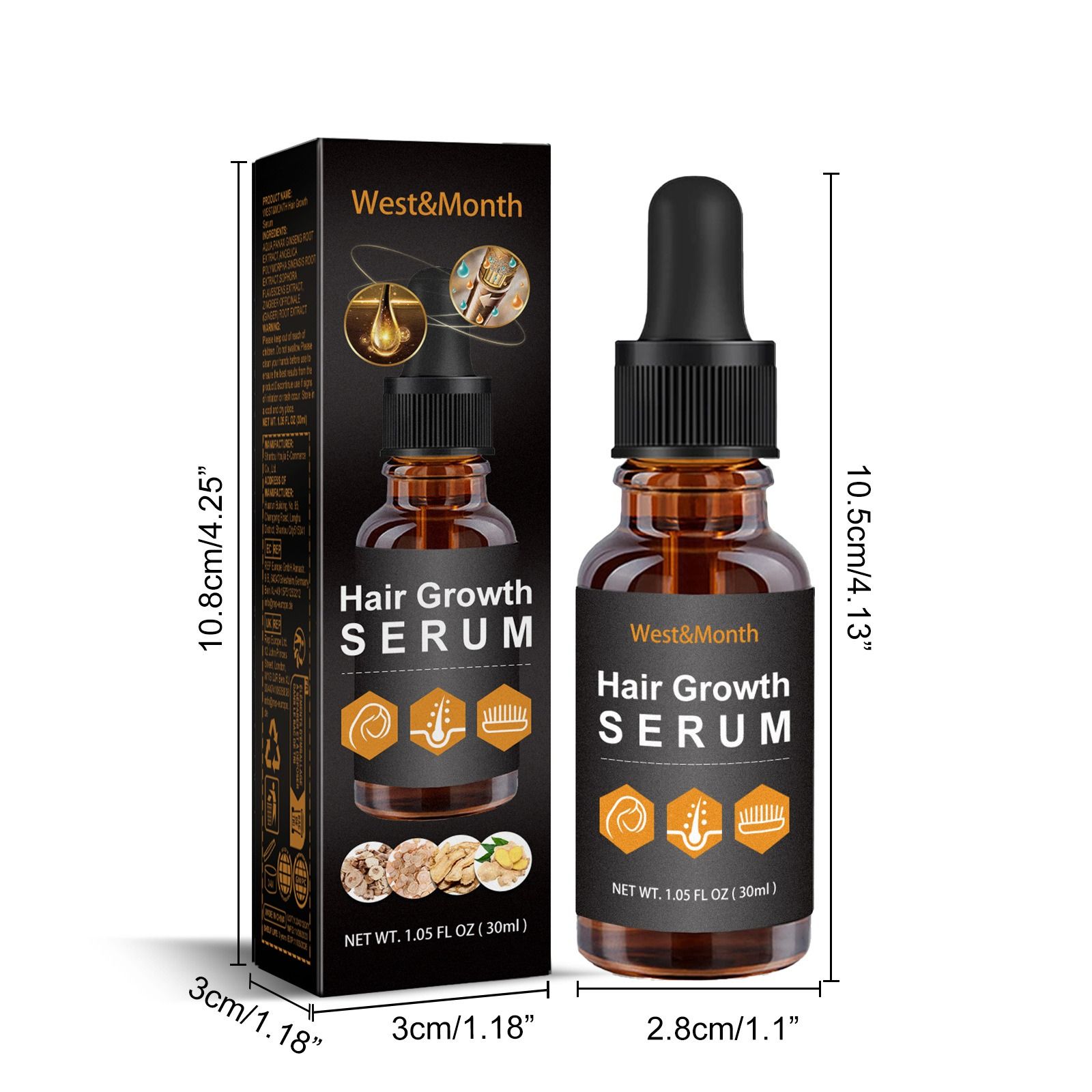West Month hair nursing essential oil moisturizing nourish soft and smooth hair gloss nursing hair care Essential oil liquid
