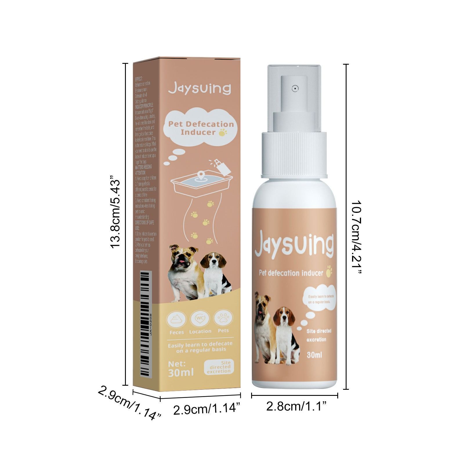 Jaysuing pet defecation inducer pet use the toilet fixed point training induce spray pet toilet inducer