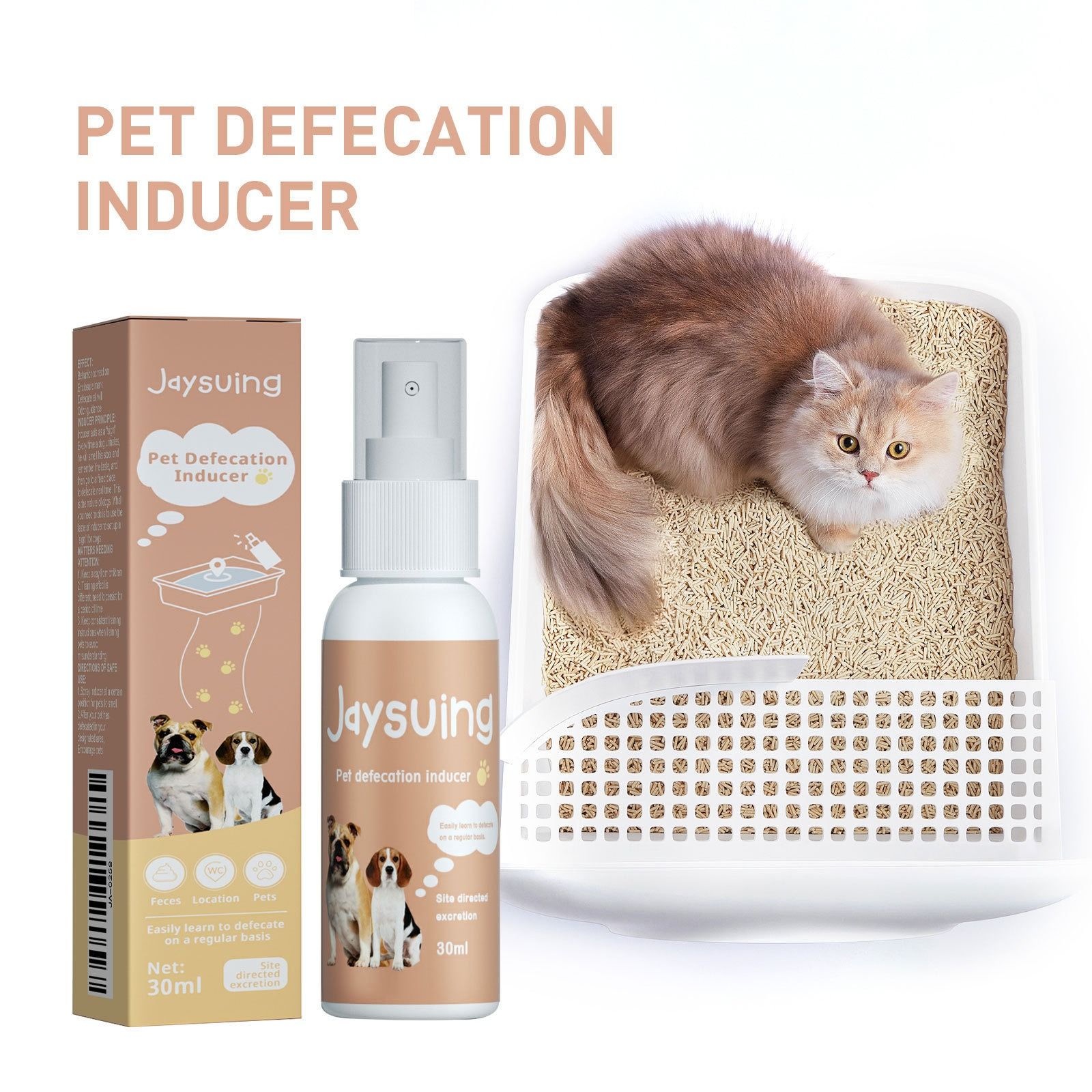 Jaysuing pet defecation inducer pet use the toilet fixed point training induce spray pet toilet inducer