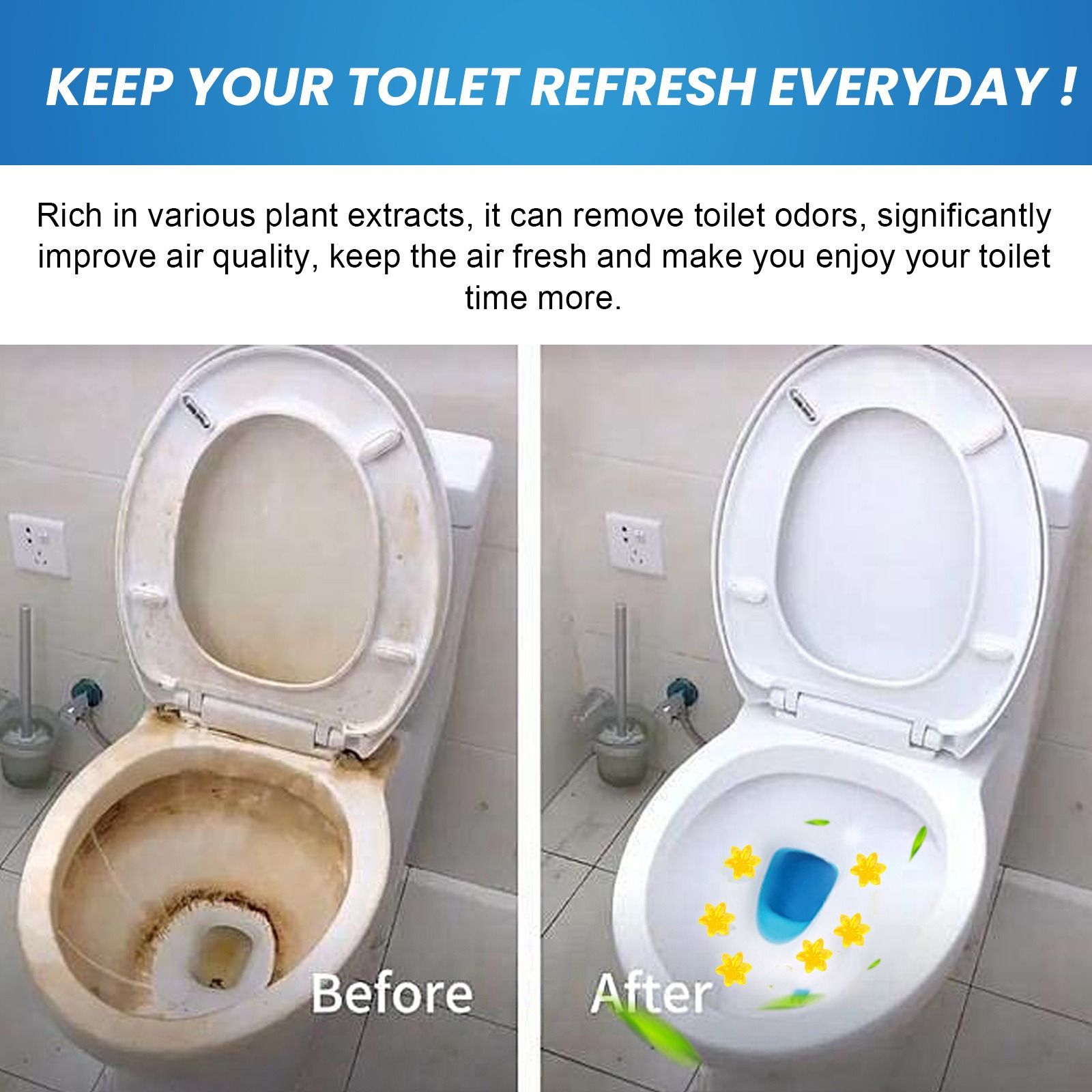 jakehoe toilet Little Flower detergent toilet toilet deodorize clean odor urine stain descaling detergent