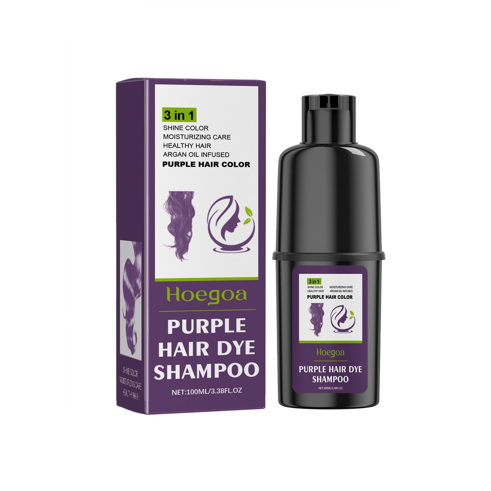 Hoegoa hairdressing shampoo herbal essence moisturize soft and smooth hair care gentle Easy to color Hairdressing shampoo